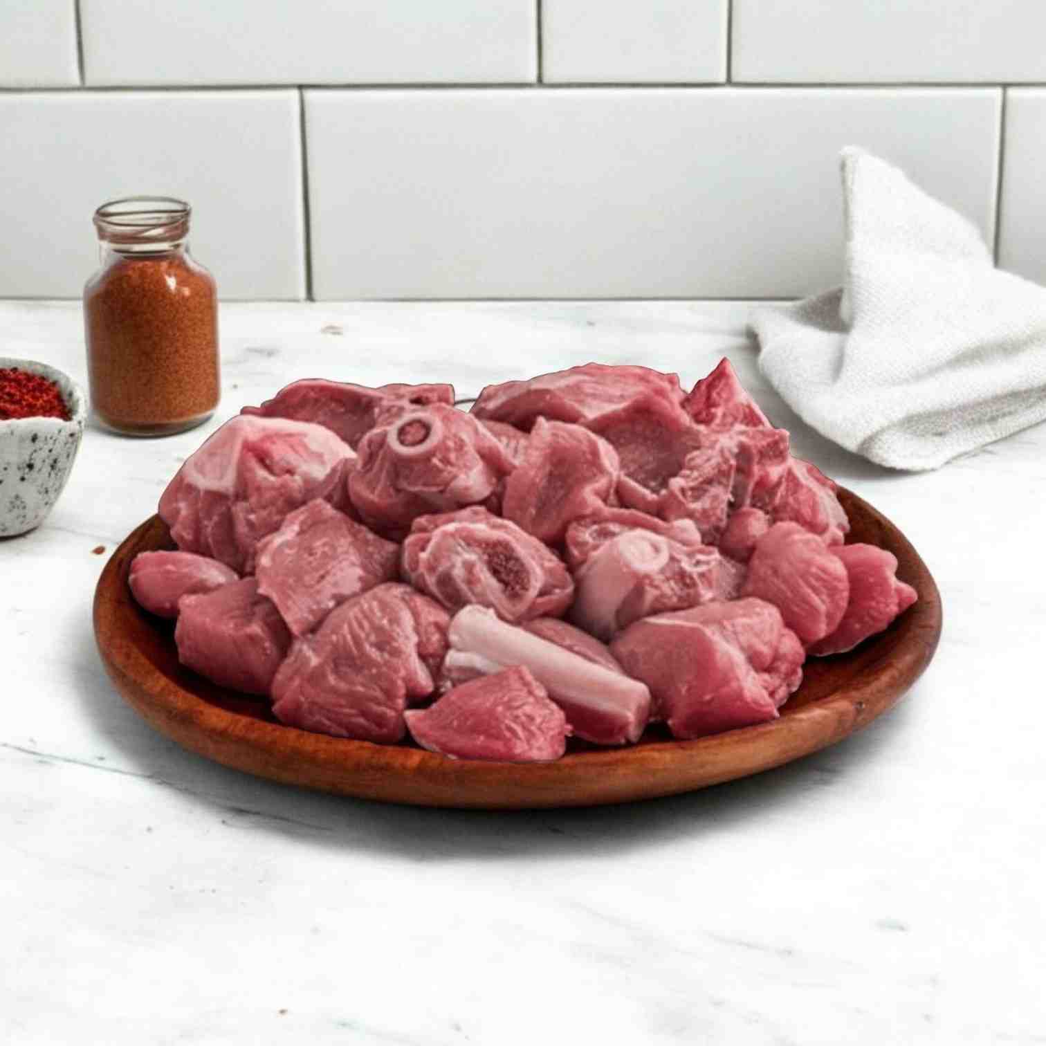 Mutton Curry Cut (Rewaji) - Medium Pieces, Small Pack